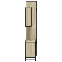 Set Mobili da Bagno 3 pz Rovere Sonoma in Legno Multistrato 3301091