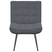 Sedia Relax 64x74x84 cm Grigio Scuro in Velluto 4012318