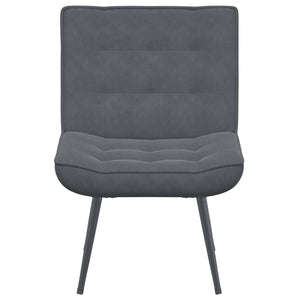 Sedia Relax 64x74x84 cm Grigio Scuro in Velluto 4012318