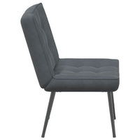 vidaXL Sedia Relax 64x74x84 cm Grigio Scuro in Velluto