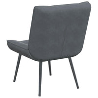 Sedia Relax 64x74x84 cm Grigio Scuro in Velluto 4012318