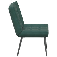 vidaXL Sedia Relax 64x74x84 cm Verde Scuro in Velluto