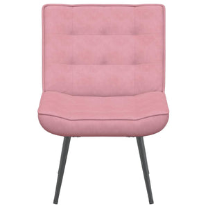 Poltrona Relax 64x74x84 cm Rosa in Velluto 4012320