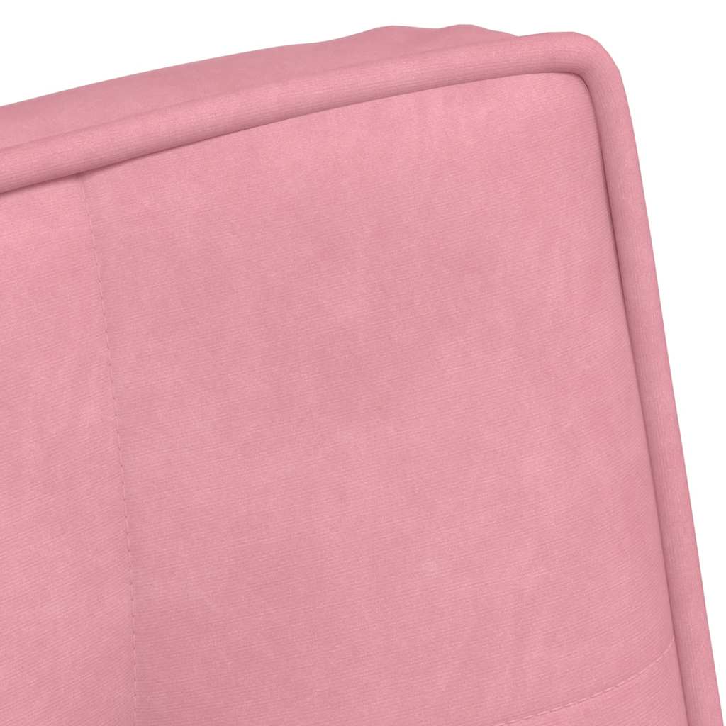 Poltrona Relax 64x74x84 cm Rosa in Velluto 4012320