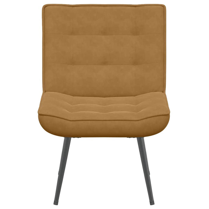 Poltrona Relax 64x74x84 cm Marrone in Velluto 4012324