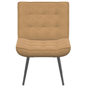 Poltrona Relax 64x74x84 cm Marrone in Velluto 4012324