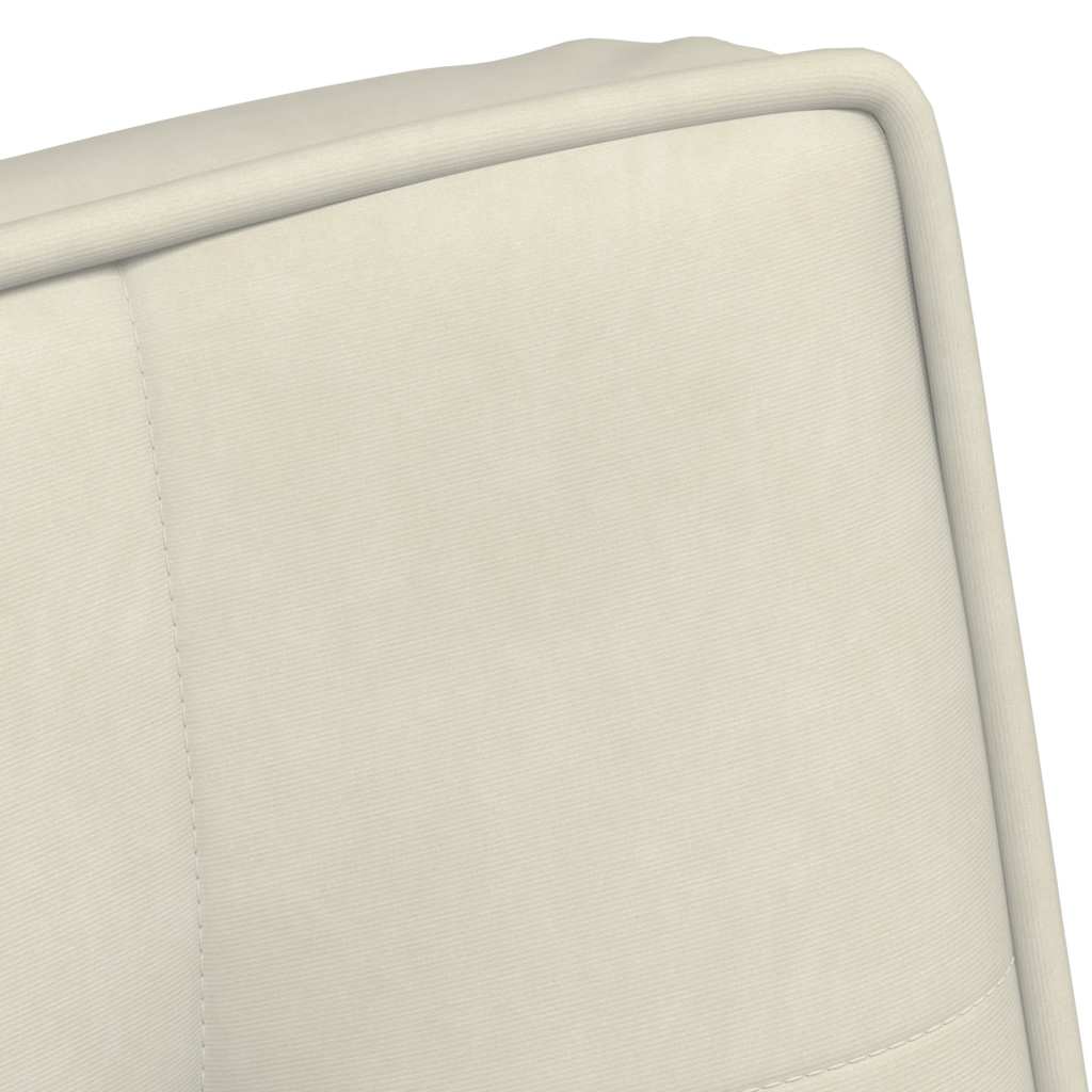 vidaXL Poltrona Relax 64x74x84 cm Crema in Velluto