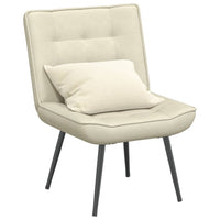 vidaXL Poltrona Relax 64x74x84 cm Crema in Velluto