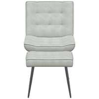 Poltrona Relax con Poggiapiedi Grigio Chiaro in Velluto 4012327