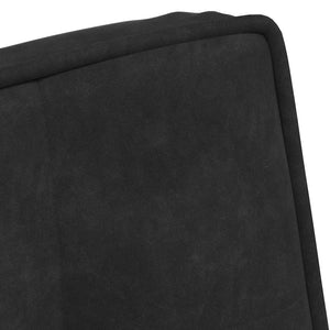 Poltrona Relax con Poggiapiedi Nera in Velluto 4012332