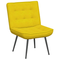 Poltrona Relax con Poggiapiedi Giallo in Velluto 4012333