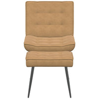 Poltrona Relax con Poggiapiedi Marrone in Velluto 4012334