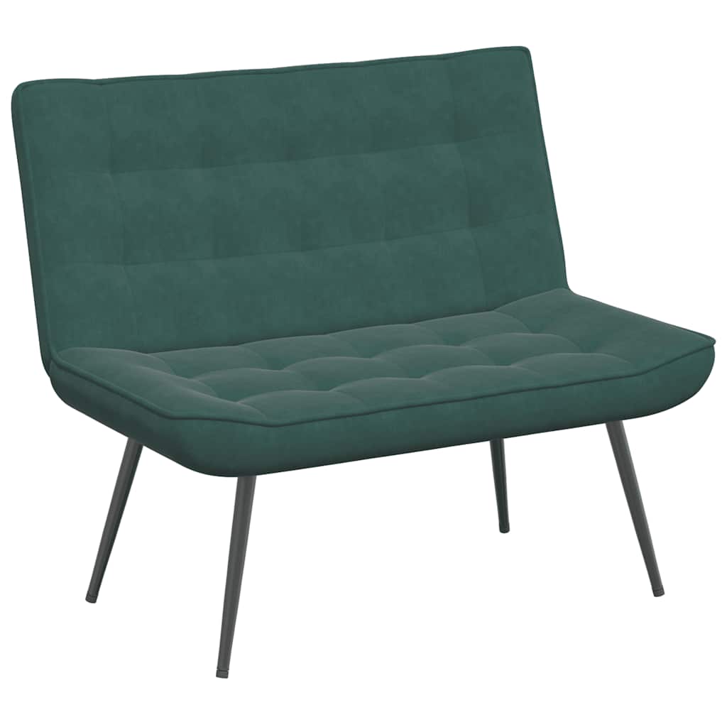 vidaXL Panca Verde Scuro 110x74x84 cm in Velluto