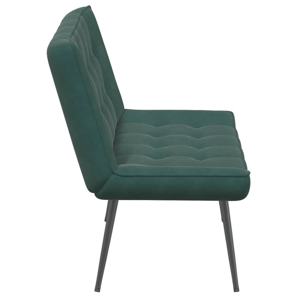 vidaXL Panca Verde Scuro 110x74x84 cm in Velluto