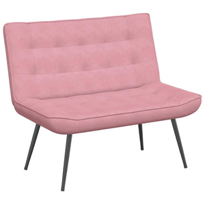 vidaXL Panca Rosa 110x74x84 cm in Velluto