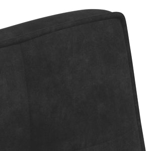 Panca Nera 110x74x84 cm in Velluto