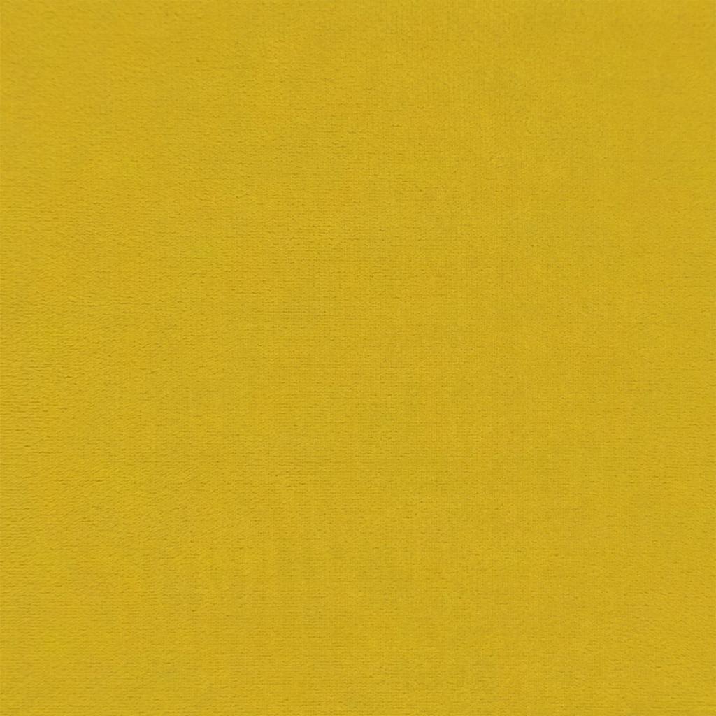 vidaXL Panca Gialla 110x74x84 cm in Velluto