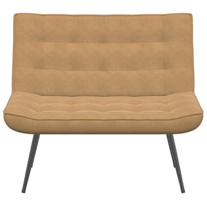 Panca Marrone 110x74x84 cm in Velluto 4012344