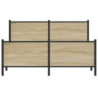 Giroletto senza Materaso in Metallo Rovere Sonoma 160x200 cm 3301363