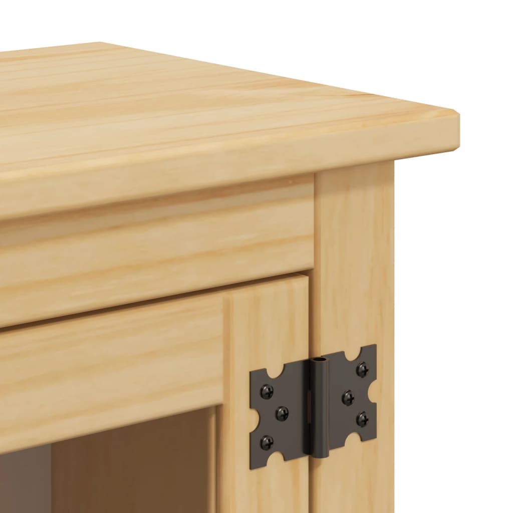 Mobile Bagno a Parete Corona 45x27x64,5cm Legno Massello Pino 4013401