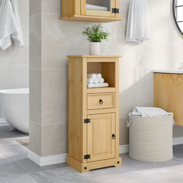 Mobile da Bagno Corona 45x33x110 cm in Legno Massello di Pino 4013402