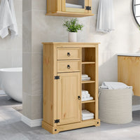 Mobile da Bagno Corona 70x33x110 cm in Legno Massello di Pino 4013403