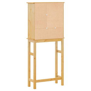 Mobile Lavatrice da Bagno Corona in Legno Massello di Pino 4013407