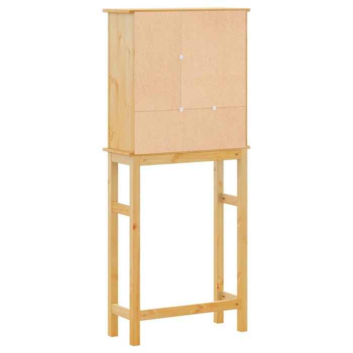 Mobile Lavatrice da Bagno Corona in Legno Massello di Pino 4013407