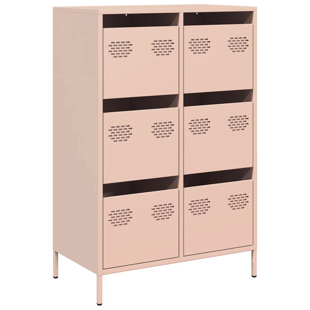 Credenza Rosa 68x39x101,5 cm in Acciaio 851221