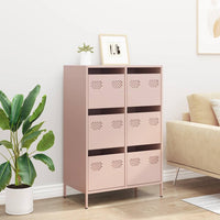 Credenza Rosa 68x39x101,5 cm in Acciaio 851221