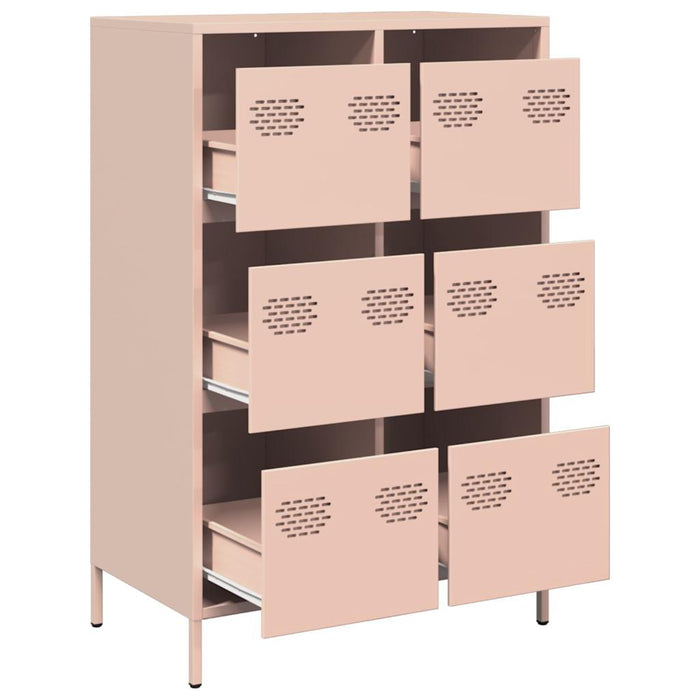 Credenza Rosa 68x39x101,5 cm in Acciaio 851221