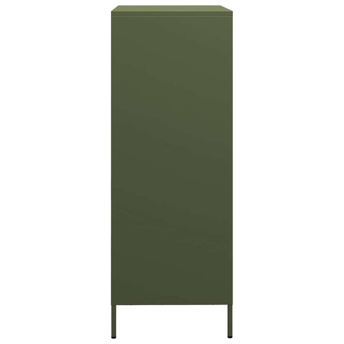 Credenza Verde Oliva 68x39x101,5 cm in Acciaio 851224