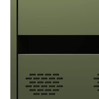 vidaXL Credenza Verde Oliva 68x39x101,5 cm in Acciaio