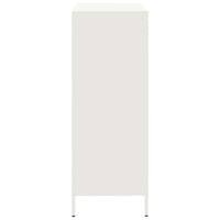 vidaXL Credenza Bianca 68x39x101,5 cm in Acciaio