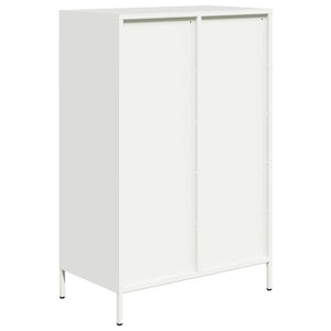 vidaXL Credenza Bianca 68x39x101,5 cm in Acciaio
