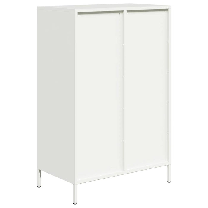 vidaXL Credenza Bianca 68x39x101,5 cm in Acciaio