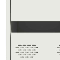 vidaXL Credenza Bianca 68x39x101,5 cm in Acciaio