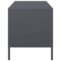 Mobile TV-Credenza TV-Console TV Antracite 101,5x39x43,5 cm Acciaio Laminato a Freddo 457370