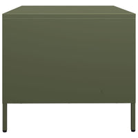 Mobile TV Verde Oliva 68x50x43,5cm in Acciaio Laminato a Freddo 851242