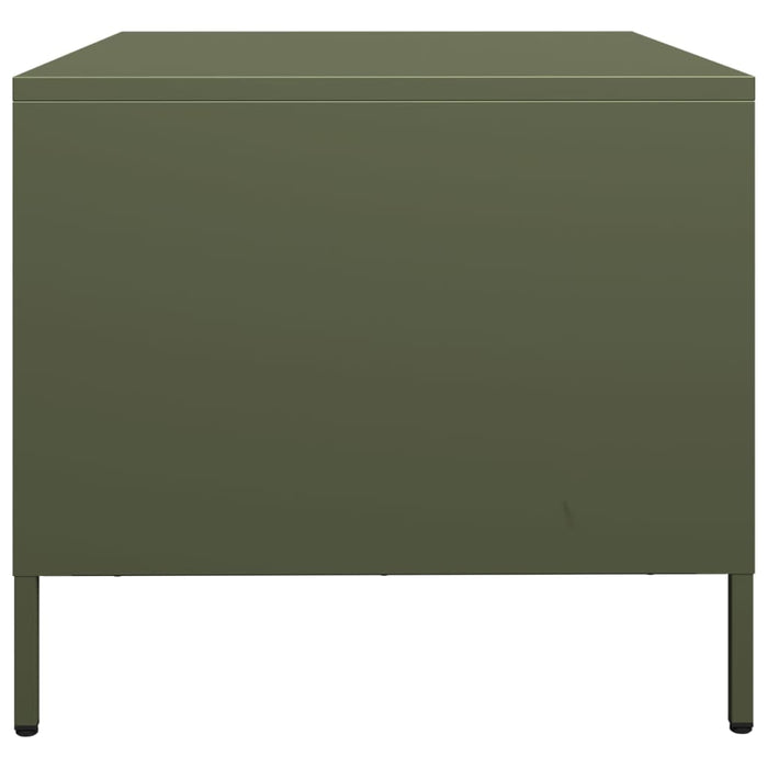 Mobile TV Verde Oliva 68x50x43,5cm in Acciaio Laminato a Freddo 851242
