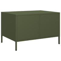 Mobile TV Verde Oliva 68x50x43,5cm in Acciaio Laminato a Freddo 851242