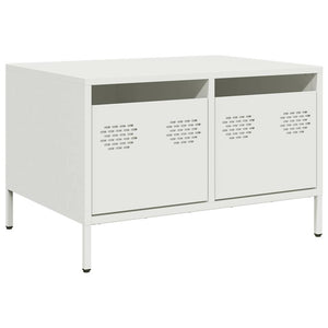 Mobile TV-Credenza TV-Console TV Bianco 68x50x43,5 cm in Acciaio Laminato a Freddo