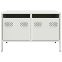 Mobile TV-Credenza TV-Console TV Bianco 68x50x43,5 cm in Acciaio Laminato a Freddo