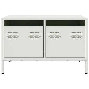Mobile TV-Credenza TV-Console TV Bianco 68x50x43,5 cm in Acciaio Laminato a Freddo