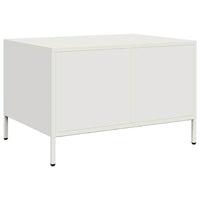 Mobile TV-Credenza TV-Console TV Bianco 68x50x43,5 cm in Acciaio Laminato a Freddo