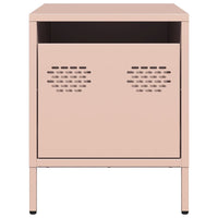 vidaXL Comodino Rosa 35x39x43,5 cm in Acciaio