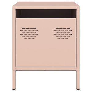 vidaXL Comodino Rosa 35x39x43,5 cm in Acciaio