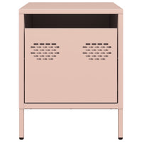 vidaXL Comodini 2 pz Rosa 35x39x43,5 cm in Acciaio