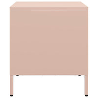 vidaXL Comodini 2 pz Rosa 35x39x43,5 cm in Acciaio