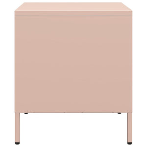 vidaXL Comodini 2 pz Rosa 35x39x43,5 cm in Acciaio